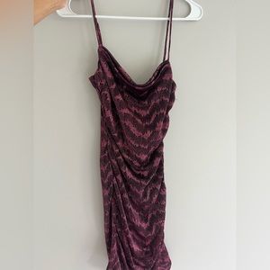 Burgundy spaghetti Strap dress, size 1